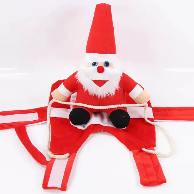 Pet Christmas clothes Santa transformation costumes, festive funny and cute outfits for parties, dog and cat party clothes 5
