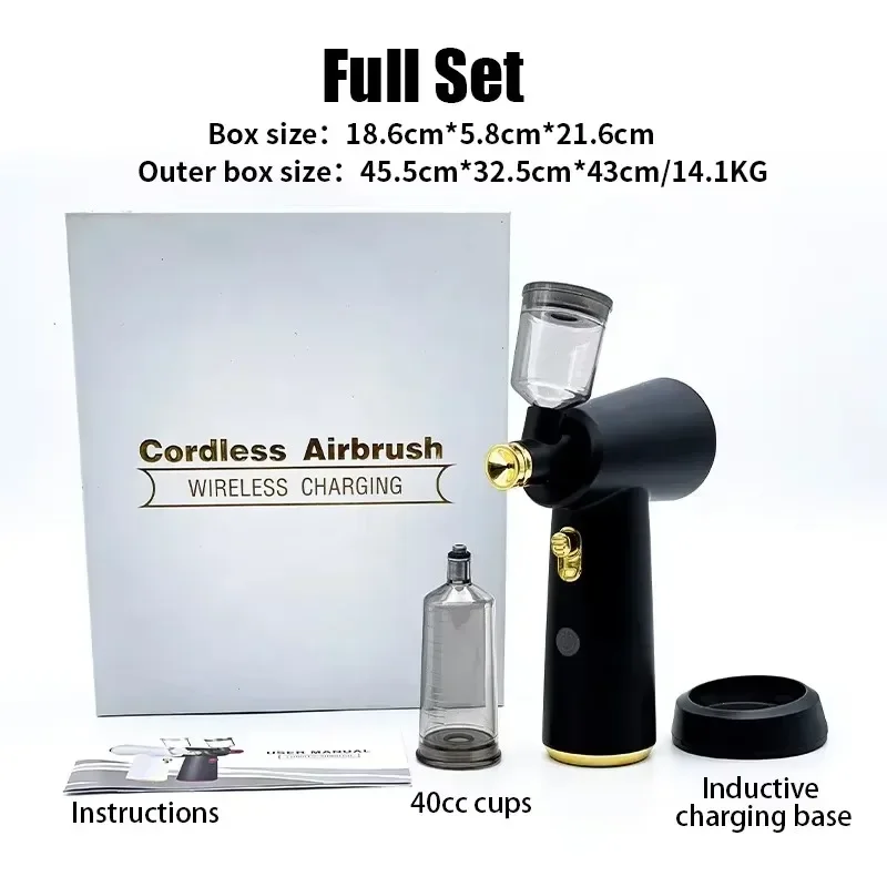 Hairdressing Air Brush Sprayer Nano Hydration Portable Mini Rechargeable Hairdressing and Tanning Tools 2