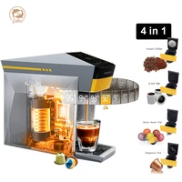 icafilas 4-in-1 Coffee Maker Hot/Cold Dolce gusto Nespresso Machine k cup Pod Ground Cappuccino Espresso Coffee Machine cafetera 1
