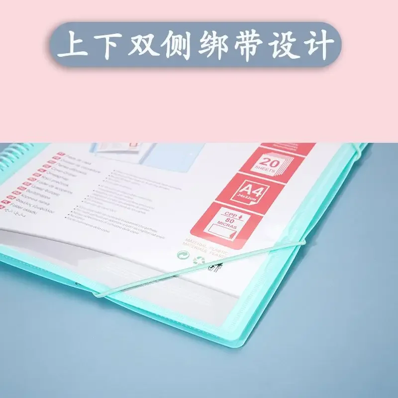 24 Pocket Folder Wallet Bag Documents Organizer File Pouch Bill Folder Document Folders Organizer School Office Binder - 4