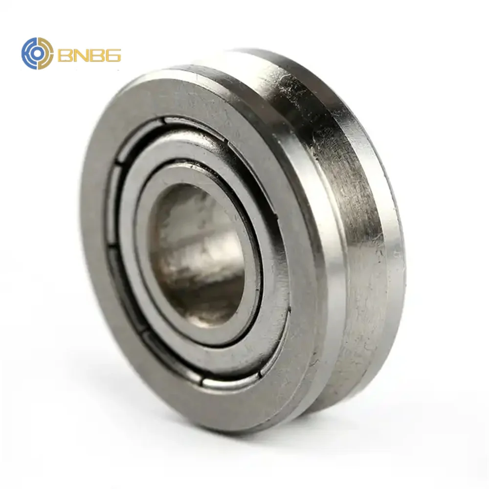 V608zz externo anel sulcado straightener guia rolamentos de roda 5PCS 8*22*7 mm polia V largura do sulco 1.5mm v608/22 grooved bearing pulley
