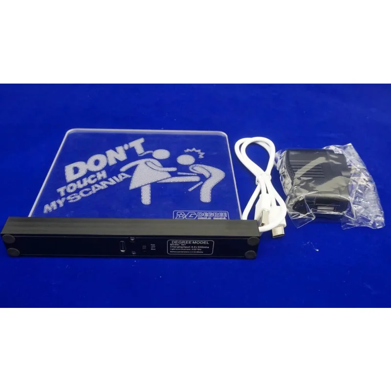 Logo Acrilico Led Light Per Tamiya 1/14 Rc Truck Scania 770S 56368 56371 Segnale Di Avvertimento Lampada Trattore Rc Trailer Lesu Tamiya Parts
