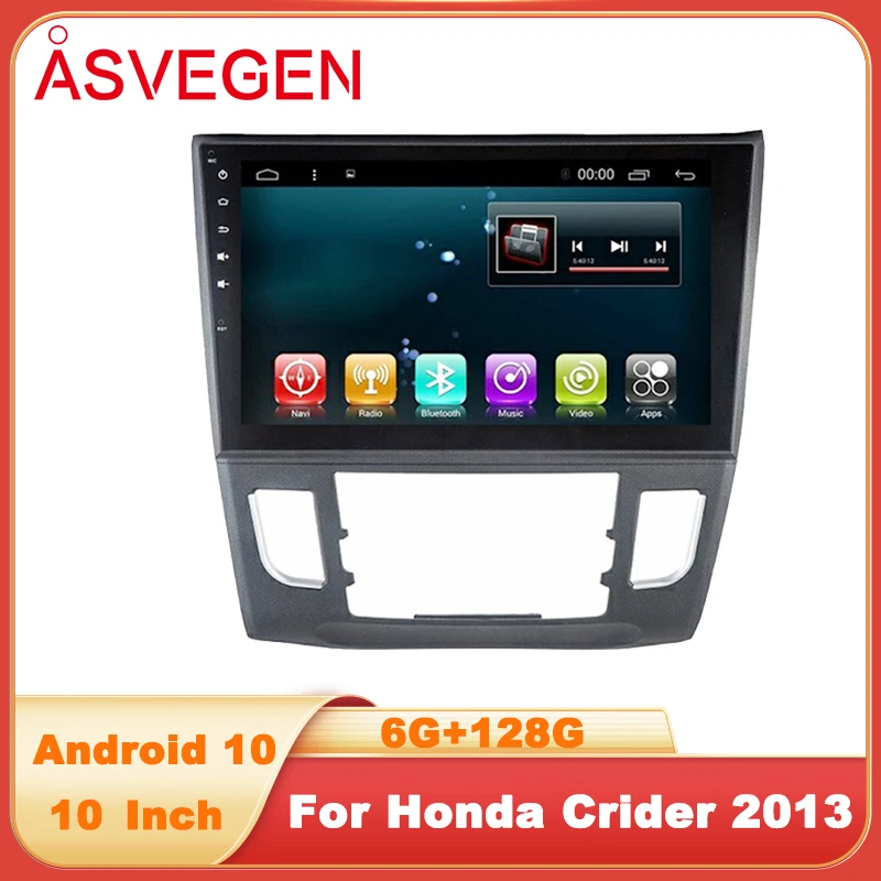 

10“ Android10 Car Radio Multimedia Player For Honda Crider 2013 With Audio Stereo Bluetooth GPS Navigation Headunit Video Player