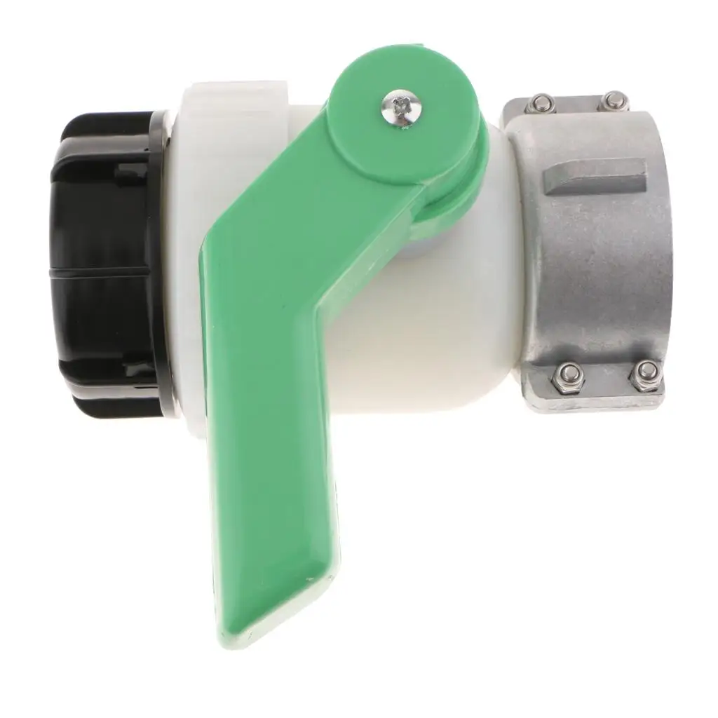 2 Inch 1000L IBC Water Tank Screwable Ball Valve HDPE-BSP 50mm to 62mm/75mm, Replacement Valve Tap for Water