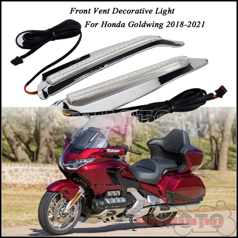 

Аксессуары для мотоциклов Honda Gold Wing, передняя отделка вентиляционного отверстия, светильник ка, декоративные акценты, комплект поворотников для GL1800 F6B 2018-2021