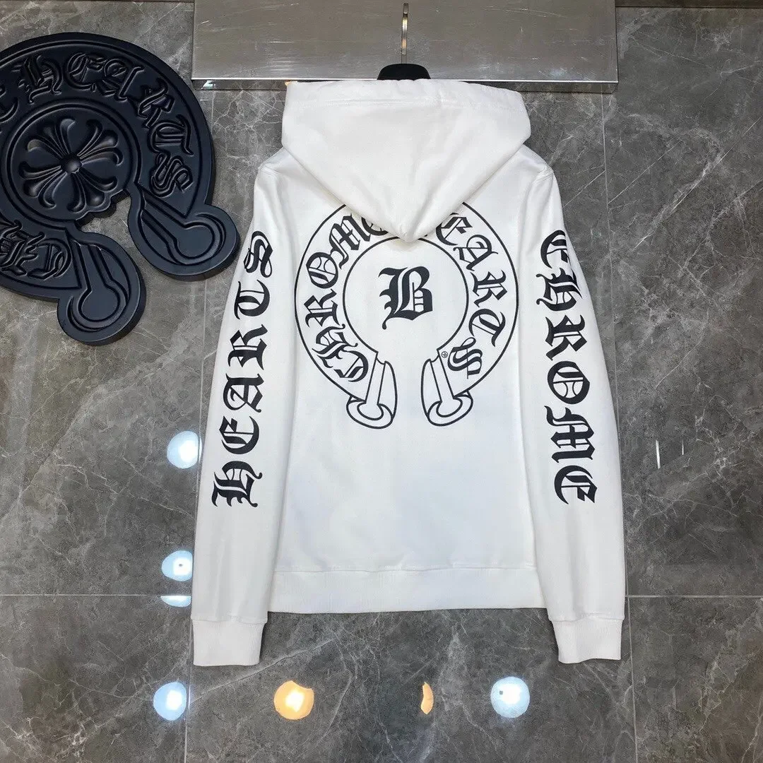 

Fashion Chrome Hearts 1:1 24ss Sanskrit Large Flower Arms Loose Pagoda Hooded Sweatshirt for Men and Women