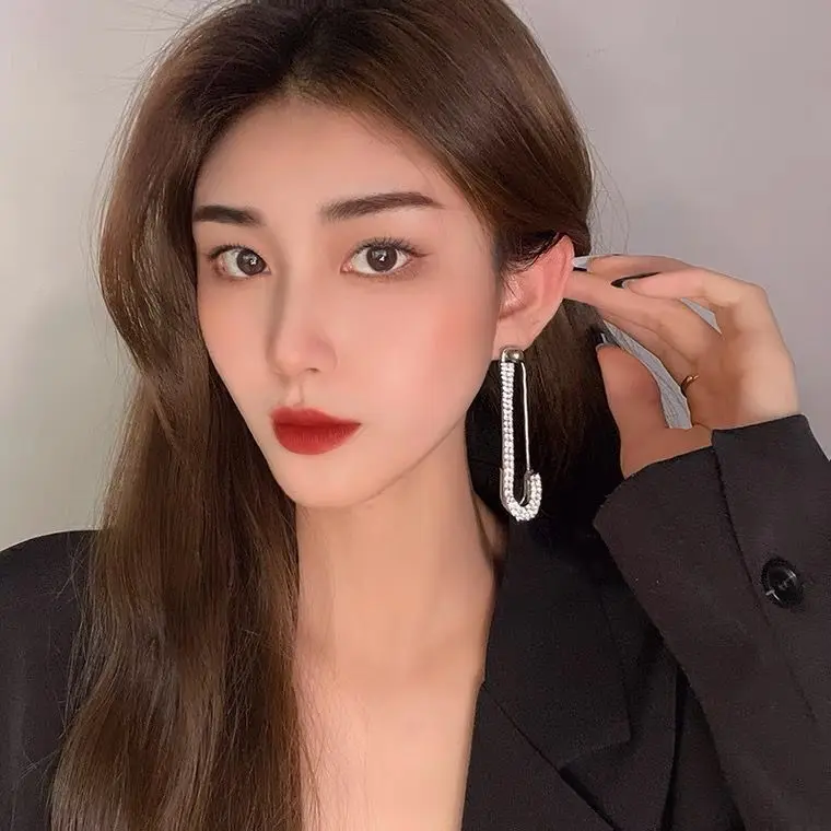 여성용 럭셔리 심플 스웨터 가디건, 대형 핀, 고급 코사지 브로치, 허리 핀, 고정 의류, 빛 방지 버튼 핀