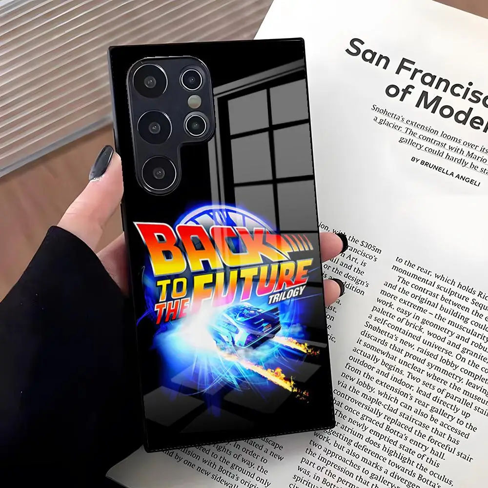 Back To The Future Themed Glass Phone Case