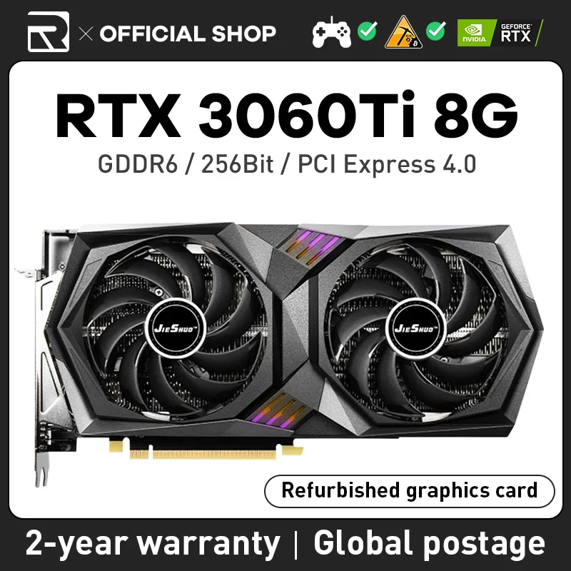 NVIDIA GeForce RTX 3060 Ti 8GB GDDR6 PCI Express 4.0 Graphics Card