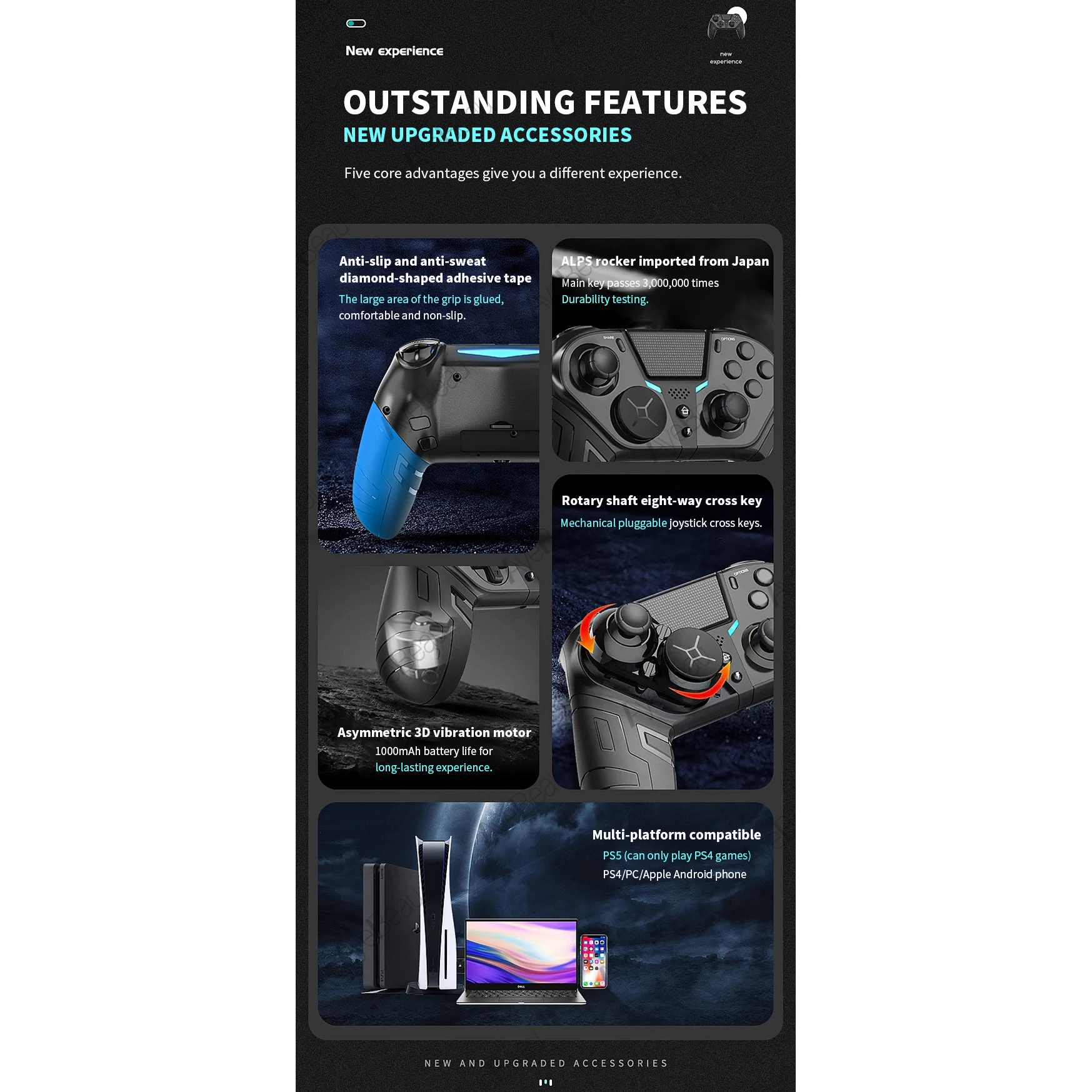 Wireless Mobile Controller For Playstation PS PS4 PS3 Android