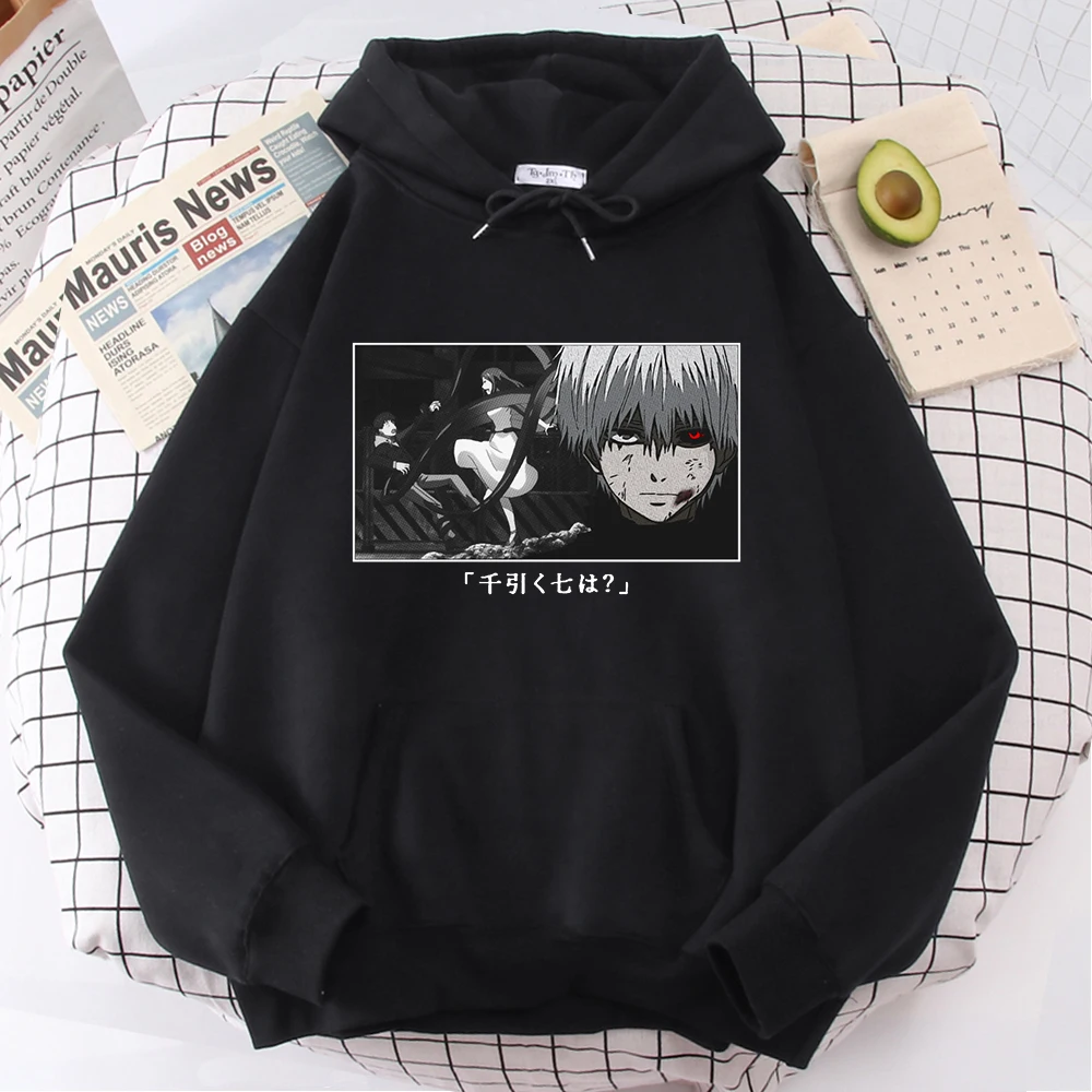 

Hoodie Tokyo Ghoul Japanese Manga Men'S Hoody Graphic Brand Hip Hop Male Sweatshirts Street Punk Warm Long Sleeve Clothes