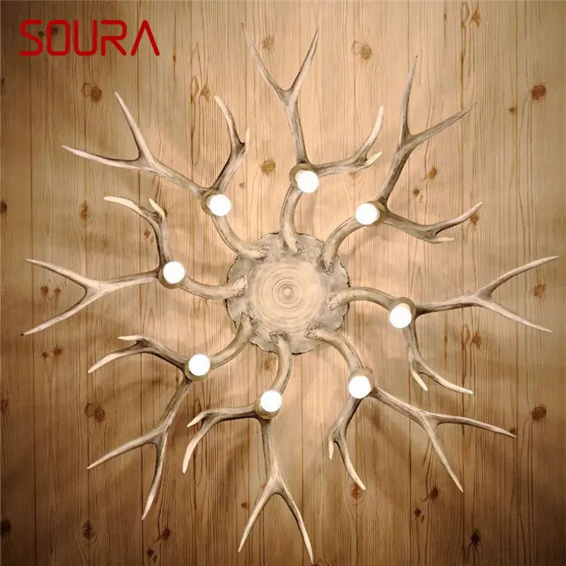 

SOURA Modern Led Ceiling Light Creative Antler Lamp Design Hall Chandelier in the Living Dining Room Decor