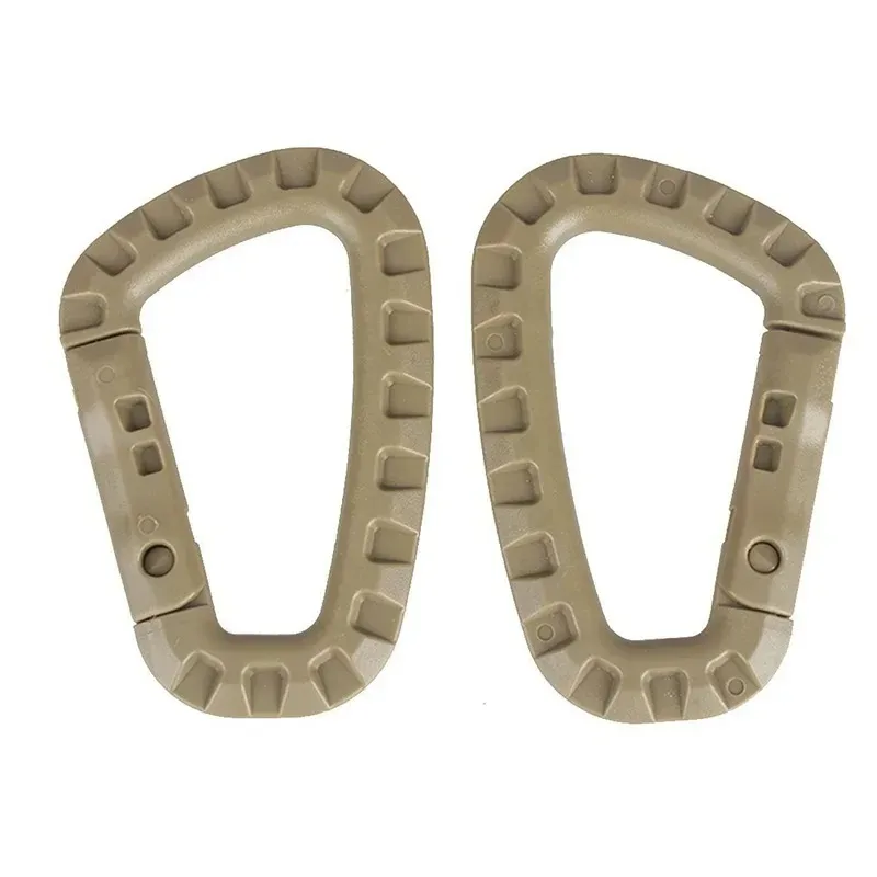 Tactical Carabiner Set Plastic Steel Quick Hook Webbing Grimlock Lock Keychain Key Chain Outdoor Backpack Karabiner Buckle