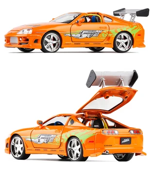 Jada 1:24 Fast and Furious Brian’s 1995 Toyota Supra High Simulation Diecast Metal Alloy Model Car kids Toy Gift Collection J187