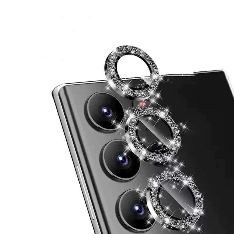 Premium Metal Lens Ring Camera Protector with Tempered Glass