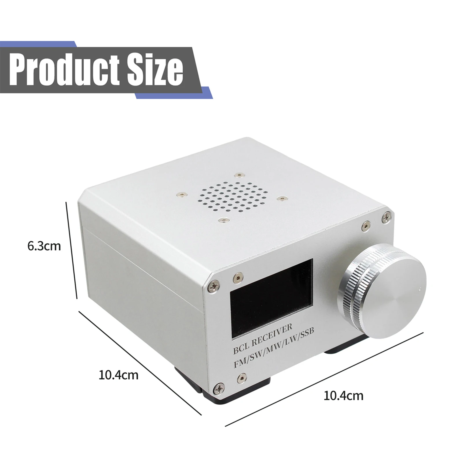 Si4732 풀 밴드 라디오 수신기 1.9인치 LCD 화면 BCL 취미가 있는 사람들을 위한 햄 라디오 모든 밴드 수신기(LSB/USB) 단파 청취용