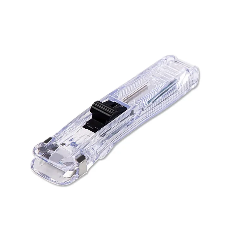 Paper Clipper Staplers Mini Traceless Reusable Hand Clamp Push Stapler Paper Book File Office School Student Binder Binding Tools Supplies accessories