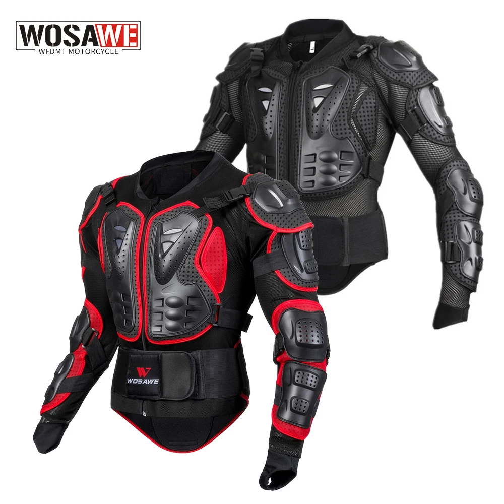 

WOSAWE Motorcycle Jacket Moto Protective Jacket Men Full Body Motocross Armor Protection Turtle Racing Motorbike Protector