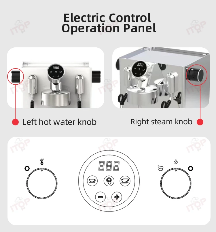 Description Picture 6 of itemEspresso Coffee Machine Dual use for Home and Business Dual Pump& Triple Heating Module 15 Bar PID Precise Temperature Control