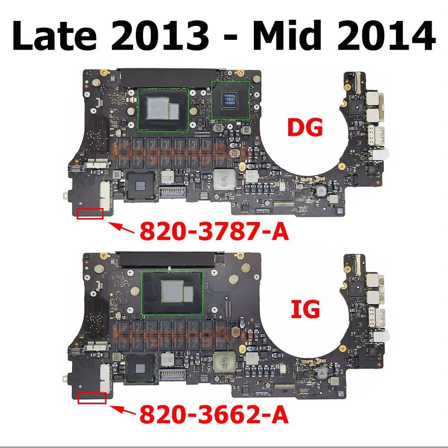 Original A1398 Motherboard for Macbook Pro Retina 15" A1398 Logic Board CPU i7 RAM 8GB 16GB 2012 2013 2014 2015 Year macbook pro motherboard