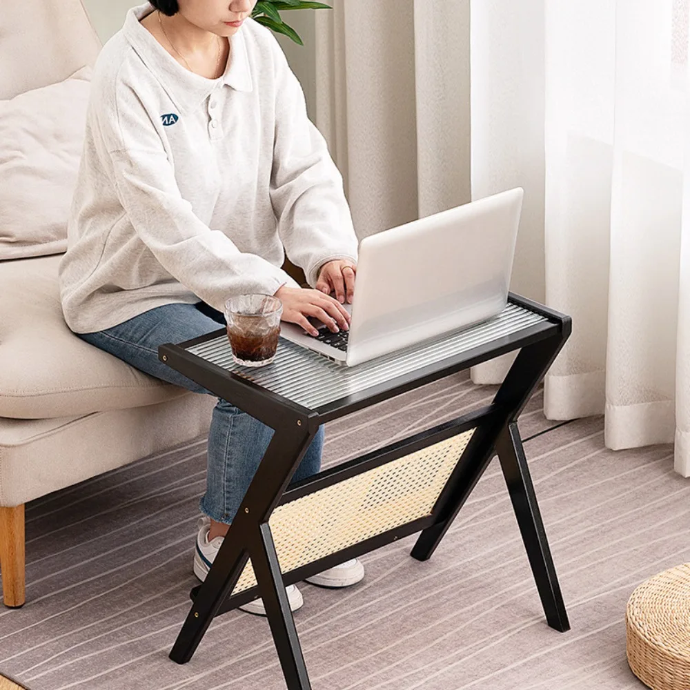 Z Shape Side Table Simplicity Storage Rack Modern Decor Exquisite And Compact Strong Load-bearing Capacity Home Bedside Table