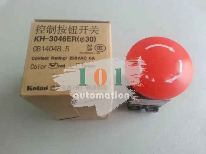

1PCS NEW FOR KOINO Emergency stop button switch KH-3046ER 6A