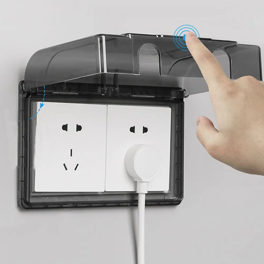 86 Duplex Socket Splashproof Box Indoor Double-position Thickened Outlet Socket Case