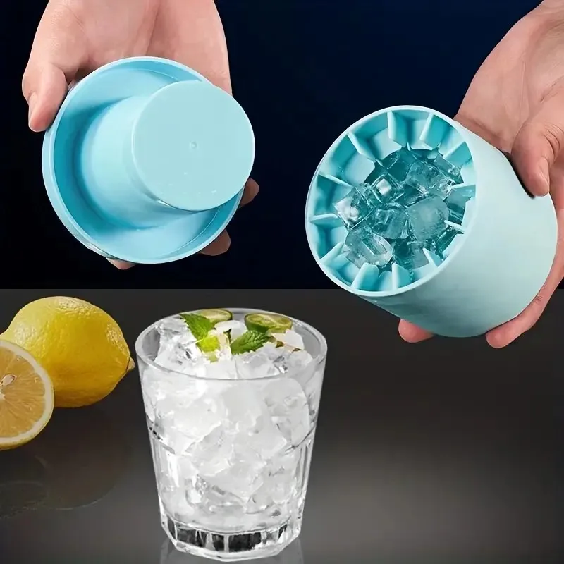 1pc Make Perfectly-Shaped Ice Cubes With Easy-Release Silicone Ice Cube Mold Holds Up To 60 Cubes ice cube mold