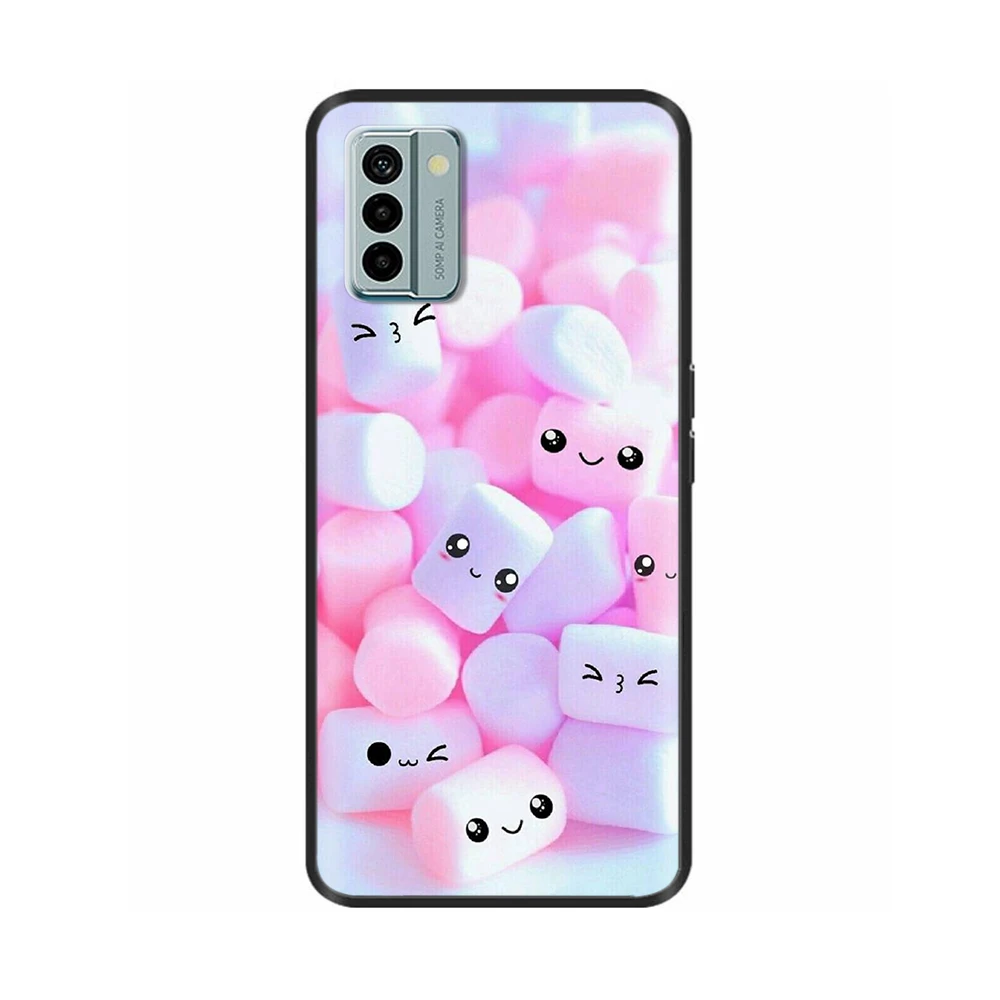 Nokia G22 Cool Silicone TPU Protective Shell - Painted Soft Back Cover with Black Bumper