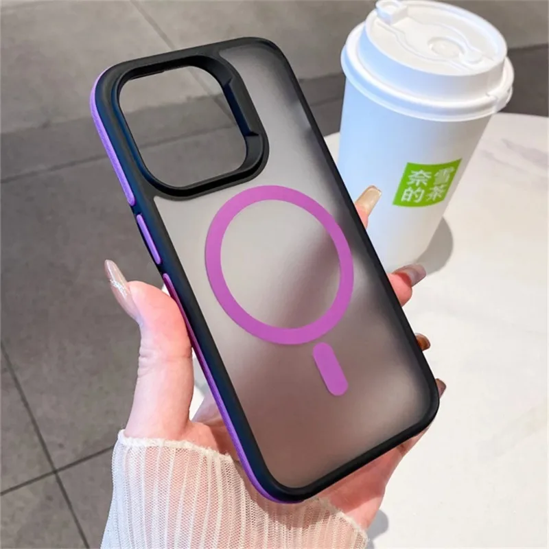 Luxury Matte Translucent Shockproof Armor Case with Magsafe Compatibility