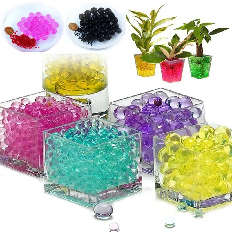 3000 Cuentas De Agua (bolas De Gel) Transparentes - Para Plantas, Decoración Y Bodas, Se Expanden Con Agua