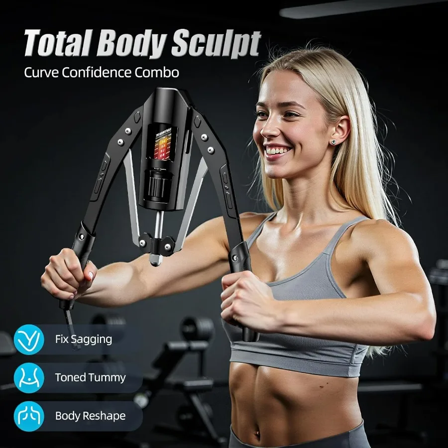 Twister Arm Exerciser - Adjustable 22-440lbs Hydraulic Power, Home Chest Expander, Shoulder Muscle Training Fitness Equipment, A