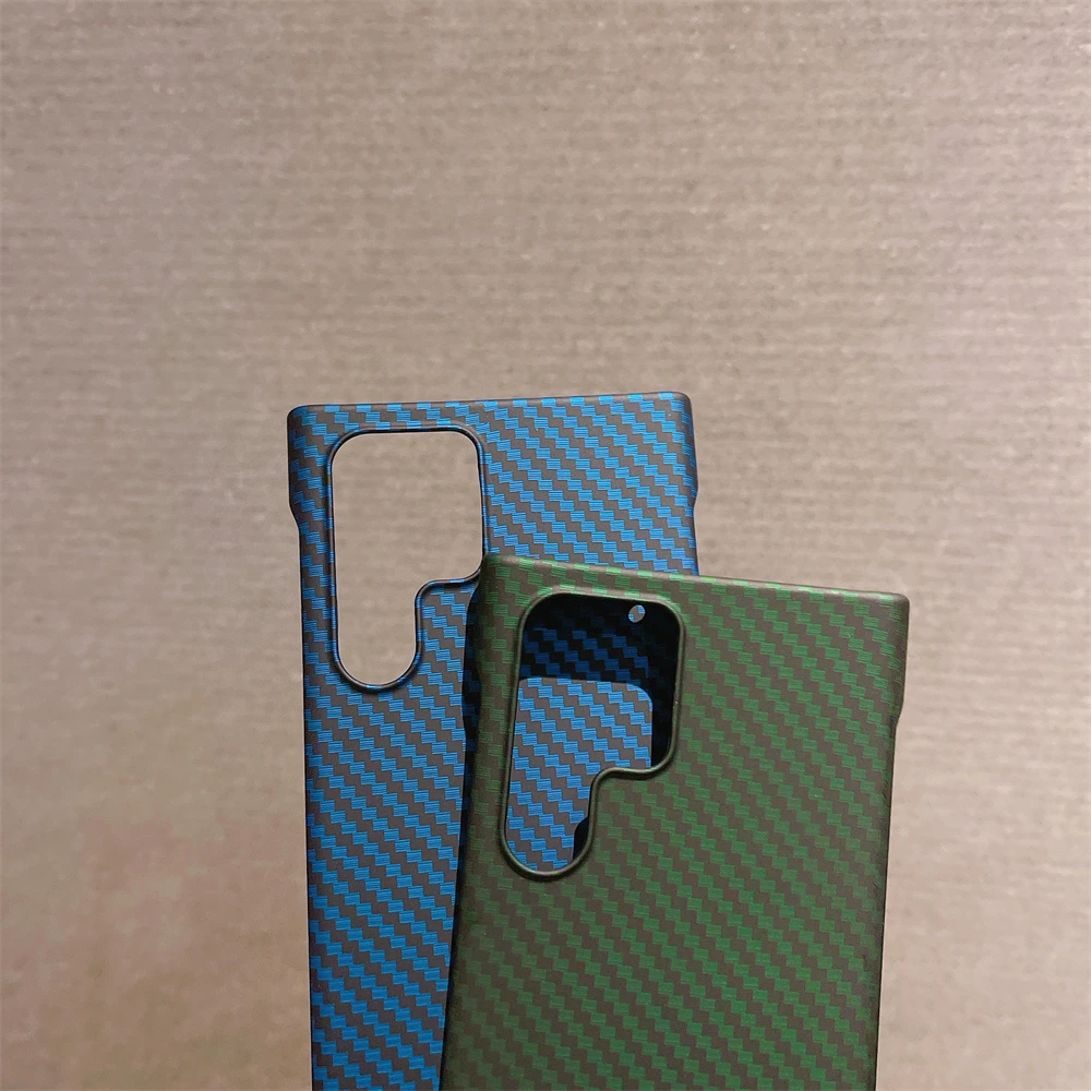 Frameless Carbon Fiber Pattern Phone Case For Samsung Galaxy S24