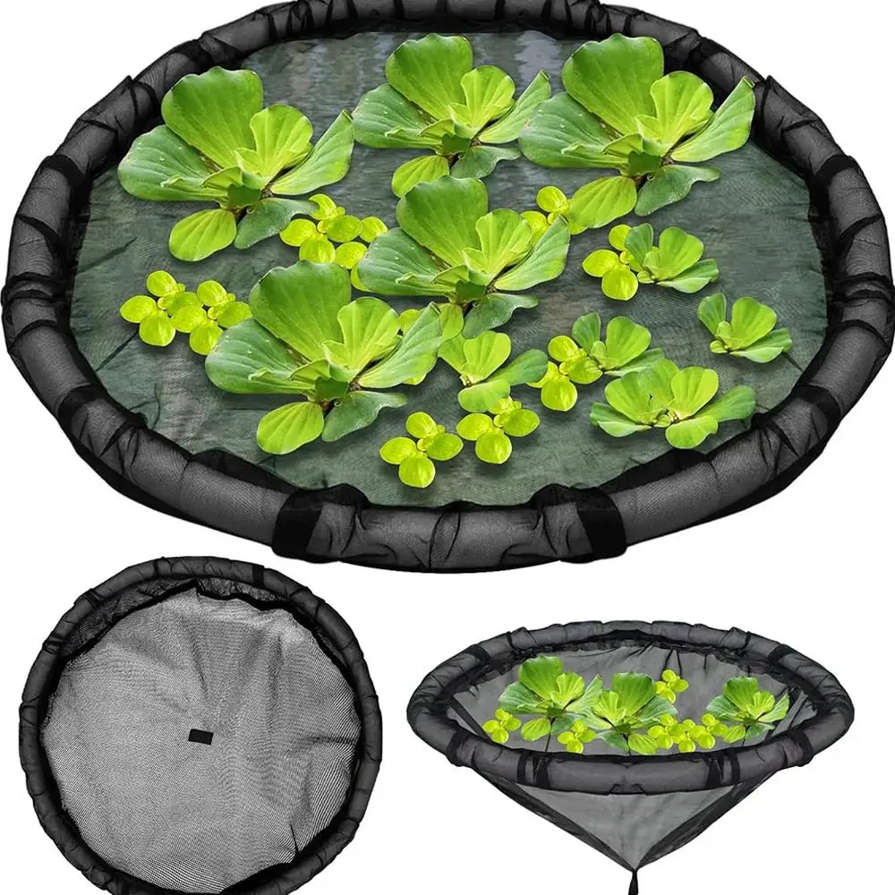 Polyester Black Pond Plant Protection Net Floating Island Barrier