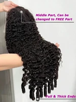 Perruque Lace Frontale 13x4 13x6 en Cheveux Humains Bruts Birmans Bouclés, Pré-épilée, Densité 200 250, Perruque en Cheveux Humains Bouclés Birmans en Spirale 2