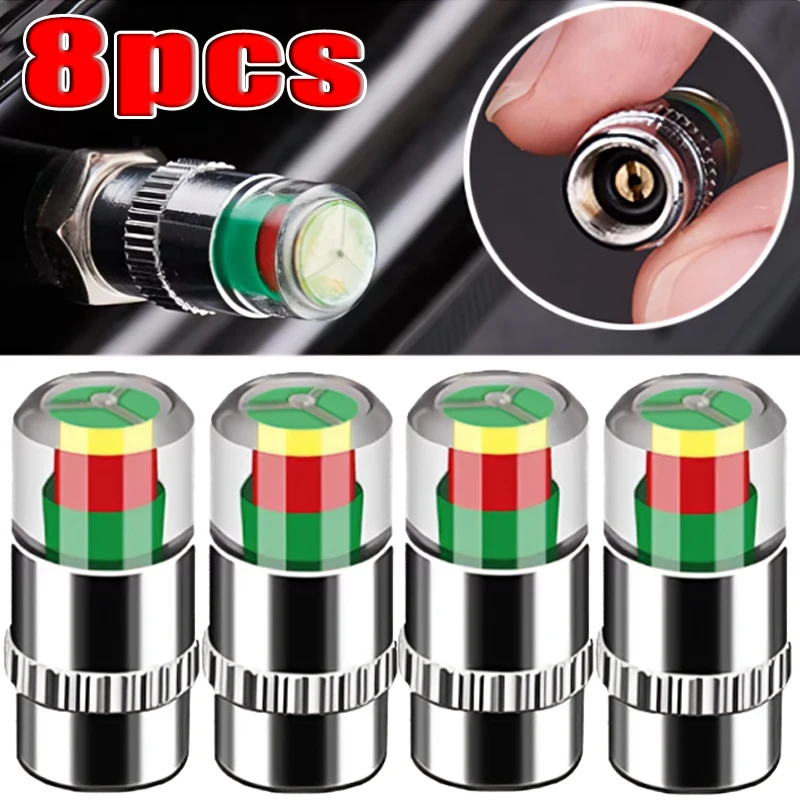 Universal Tyre Pressure Monitoring Alarm and Indicator Valve Cap