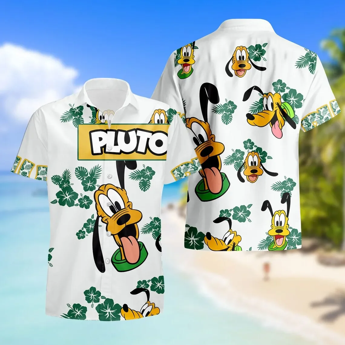 Pluto Dog Hawaii Shirt Disney Camicia Hawaiana Magic Kingdom Camicia Hawaiana Hawaii Holiday Beach Shirt Camicia Hawaiana Topolino