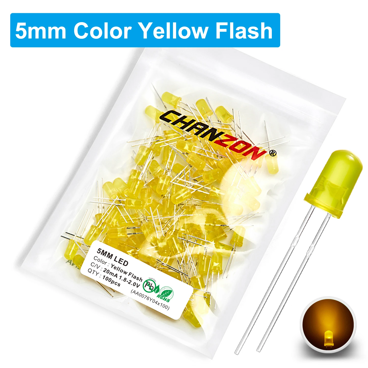 ตัวเลือกสินค้า LED สีเปลี่ยนได้ 7 สี กระพริบได้หลายรูปแบบ