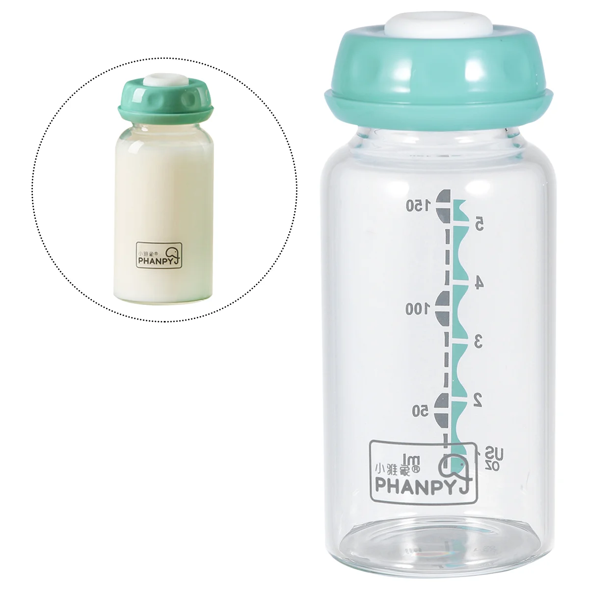 Breast Milk Storage Bottle Nursing for Infants Standard Transparent Wide Baby