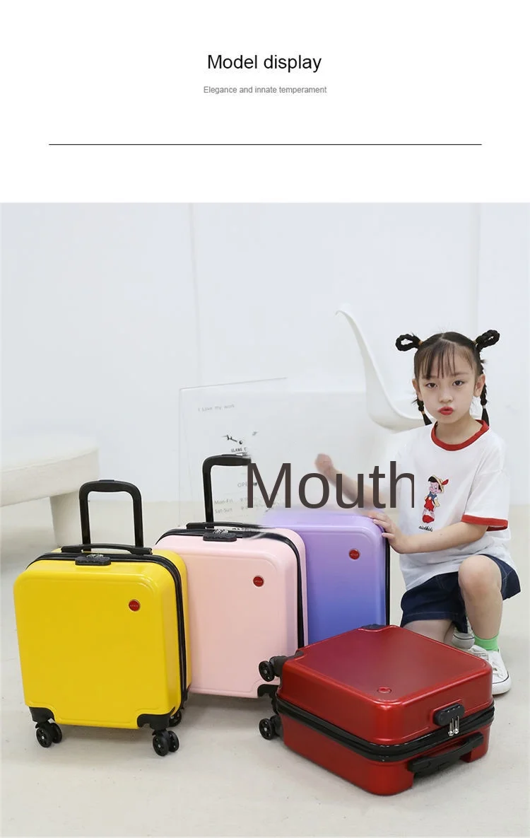 Grande Capacidade Rolling Mala, Student Trolley Case,