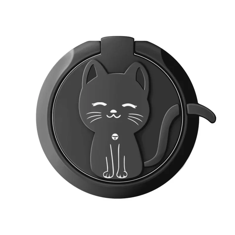 Adorable Cartoon Cat Phone Ring Holder and Stand - Cute Mobile Accessory