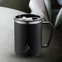 500ml Thermal Coffee Cup Double Wall Stainless Steel Heat Insulated Coffee Milk Mug with Handle and Lid Travel Drinking Tumbler 6