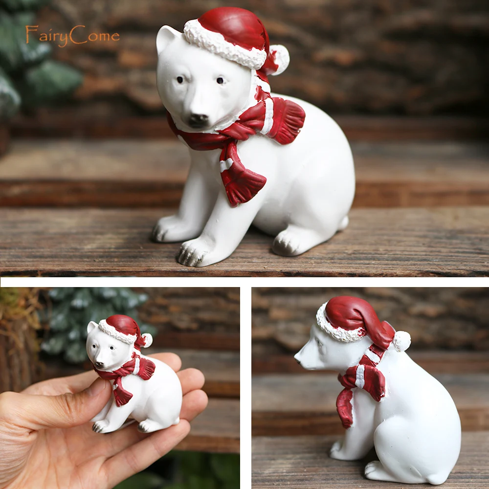 Festive Resin Mailbox Ornament with Puppy