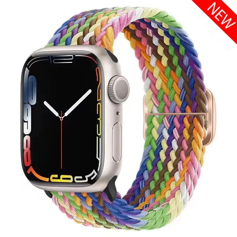 Braided Elastic Solo Loop Apple Watch Band Replacement Strap