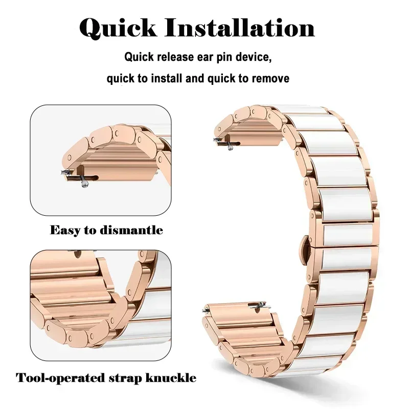 18mm Ceramic Strap Women's Bracelet Wristband