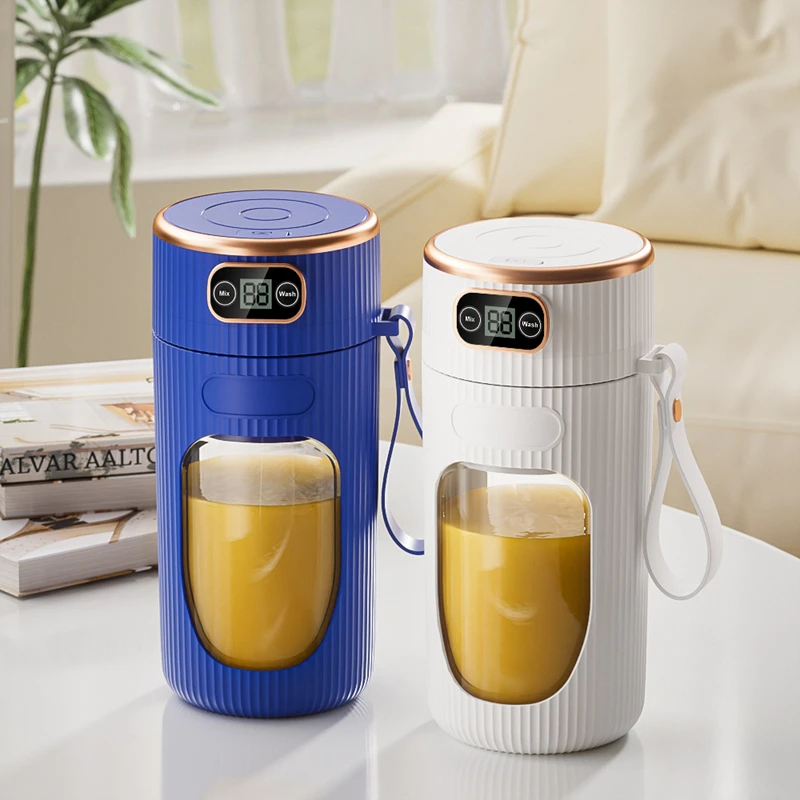 Electric Juicer 10 Blades Portable Blender LED Digital Display Small Juice Cup Rechargeable Wireless Household Milkshake Juice,fruit juicer,juice blender,juice maker blender