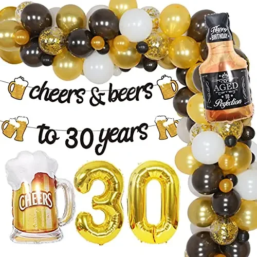 

Украшения для вечеринки в честь Дня рождения, 30, 21, 40, 50, 60, Черное золото, праздничный шар с надписью «To 30», товары для дня рождения
