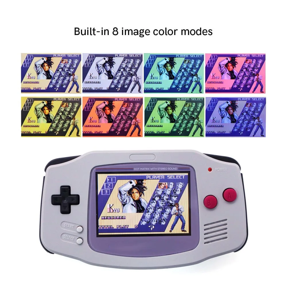720P GBA HDMI-Compatible Backlight Retro Pixel GANi LCD Screen Kit TFT Backlight Brightness GBA LCD With Housing Shell