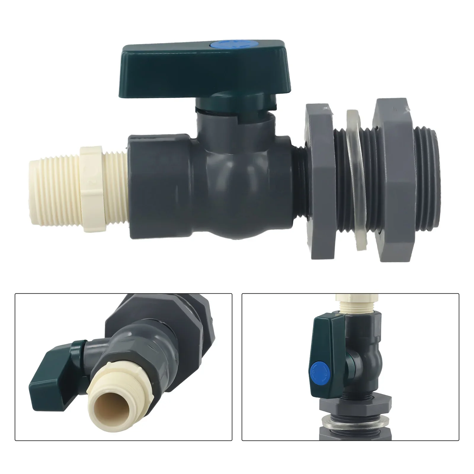 

Rain Diverter Kit, Water Spigot Fittings Ball Valve, Garden Faucet 123 12