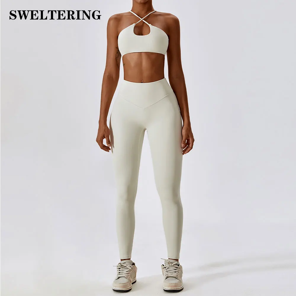 Sexy Yoga Sets Women's Tracksuit Seamless Sport Suit Running Workout Sportswear Gym Clothing Leggings Bra Fitness Suits 2 Pieces